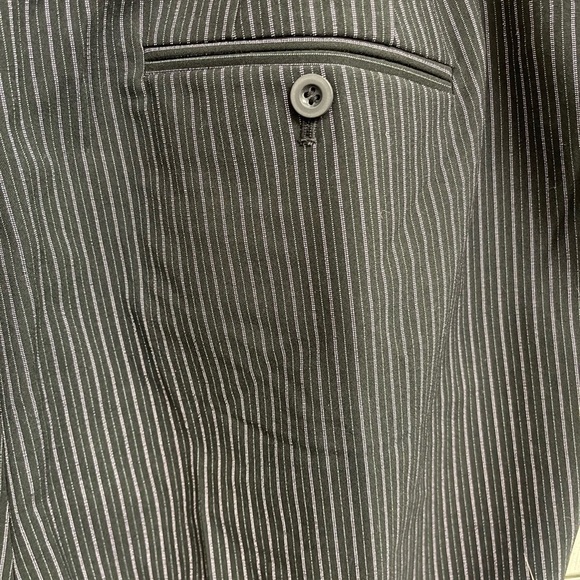 Lane Bryant Houston Tailored Stretch Black and Pink Stripe Size 26 LONG NWT - Picture 6 of 7